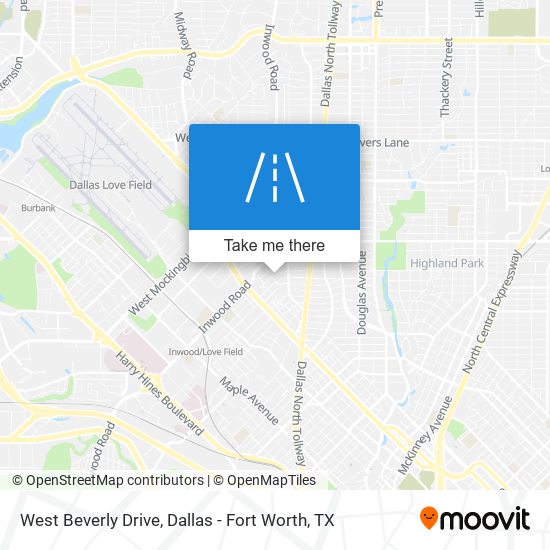 Mapa de West Beverly Drive