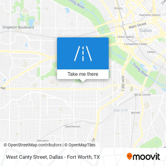 West Canty Street map