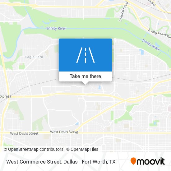 West Commerce Street map