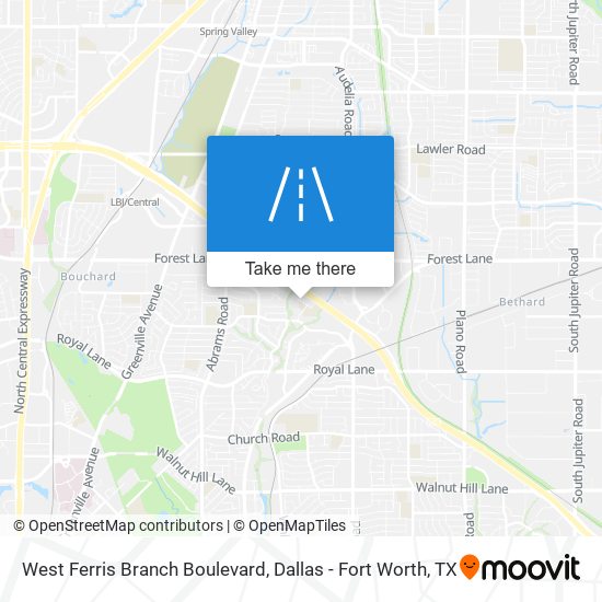 Mapa de West Ferris Branch Boulevard