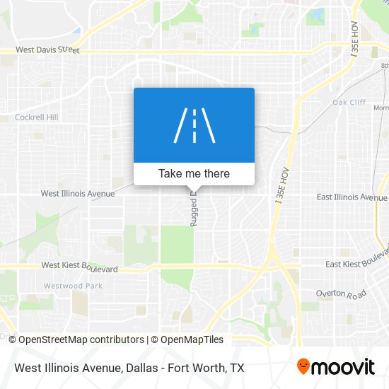 West Illinois Avenue map