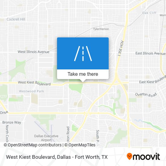 West Kiest Boulevard map