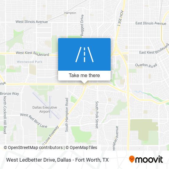 West Ledbetter Drive map
