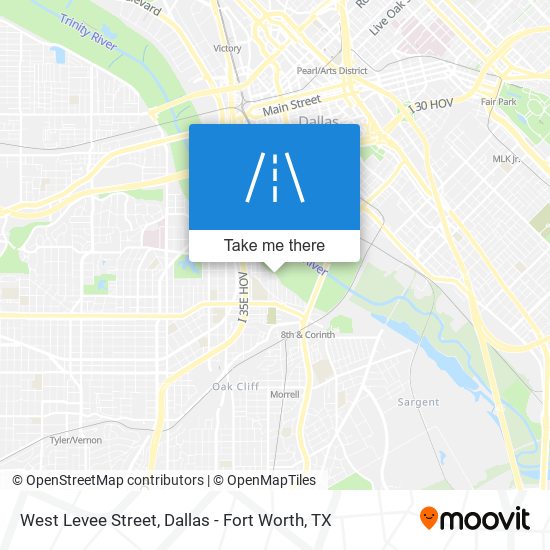 West Levee Street map