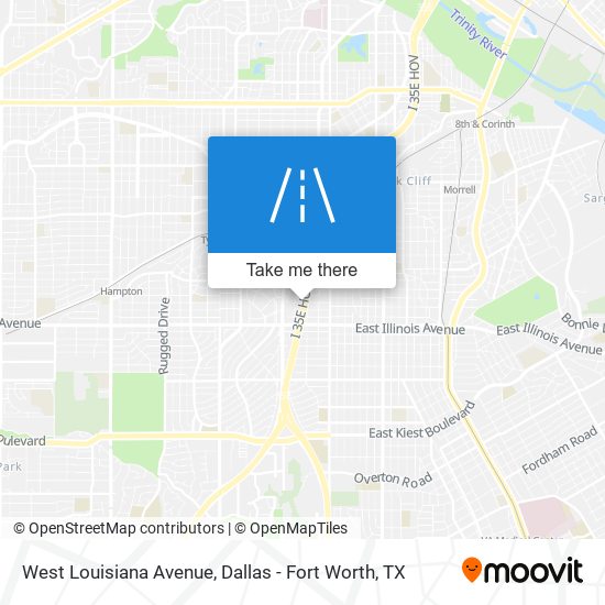 West Louisiana Avenue map