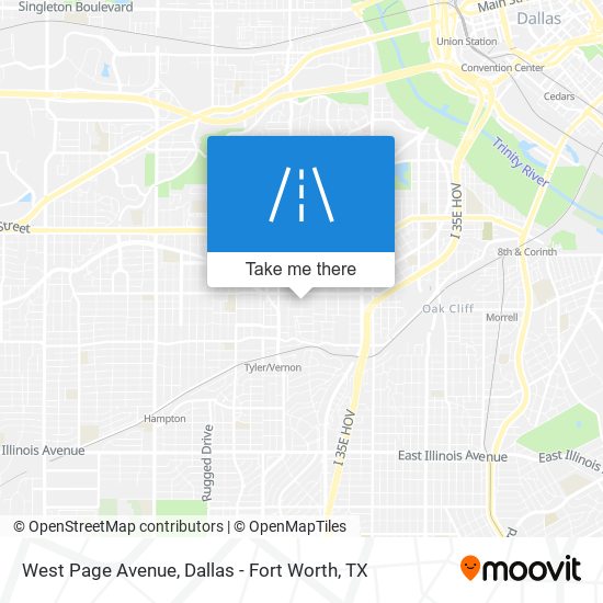 West Page Avenue map