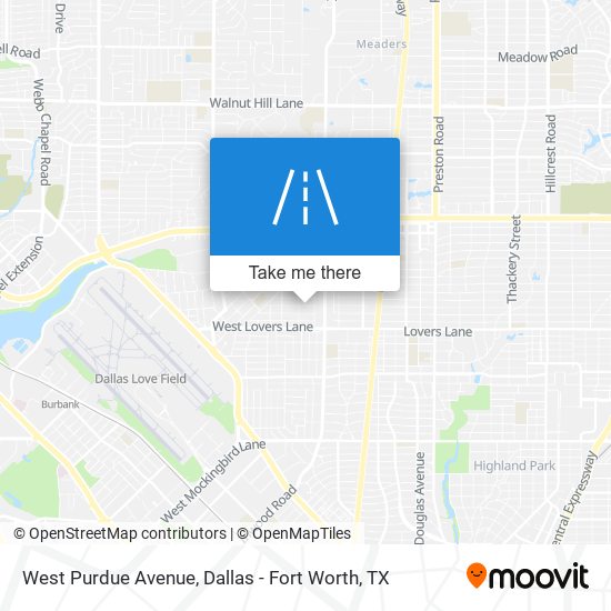 West Purdue Avenue map
