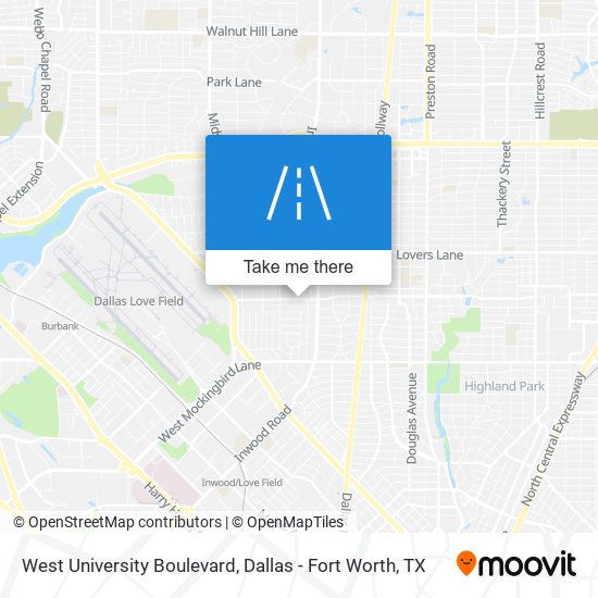 Mapa de West University Boulevard