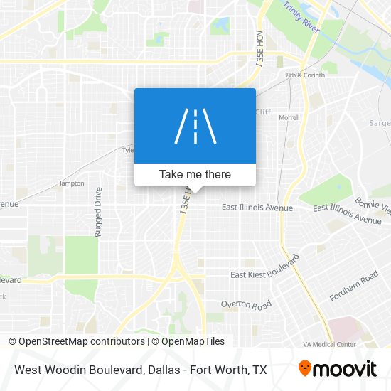 West Woodin Boulevard map