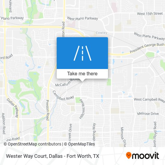 Wester Way Court map