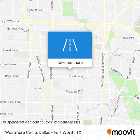 Mapa de Westmere Circle
