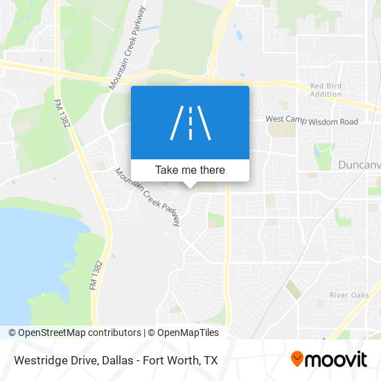 Westridge Drive map