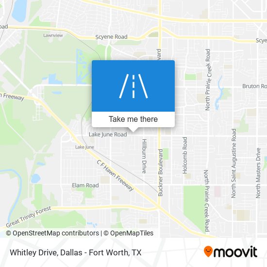 Whitley Drive map