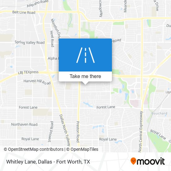 Whitley Lane map