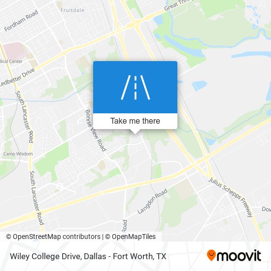 Wiley College Drive map