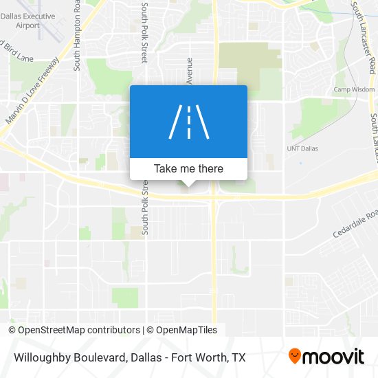 Mapa de Willoughby Boulevard