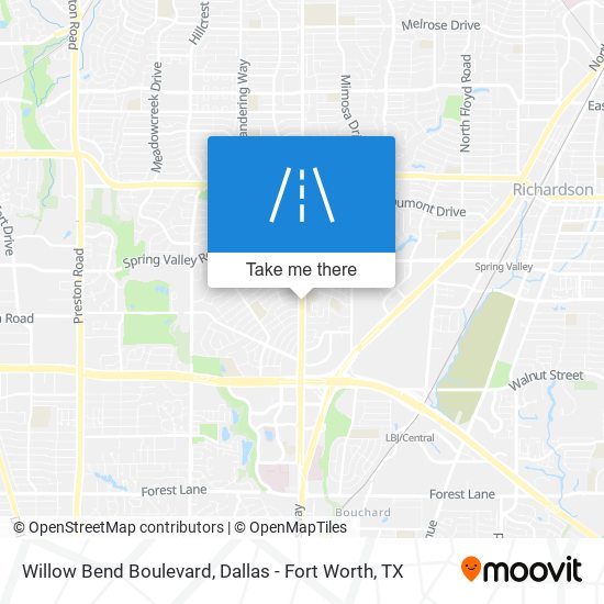Mapa de Willow Bend Boulevard