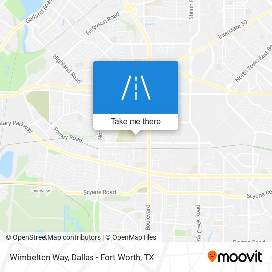 Wimbelton Way map