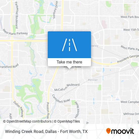 Winding Creek Road map