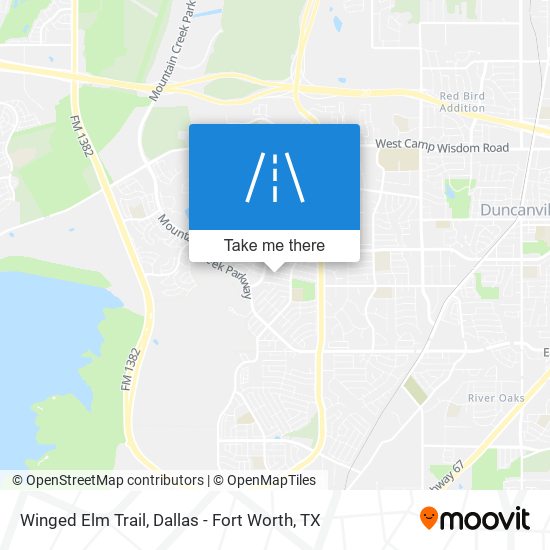 Mapa de Winged Elm Trail
