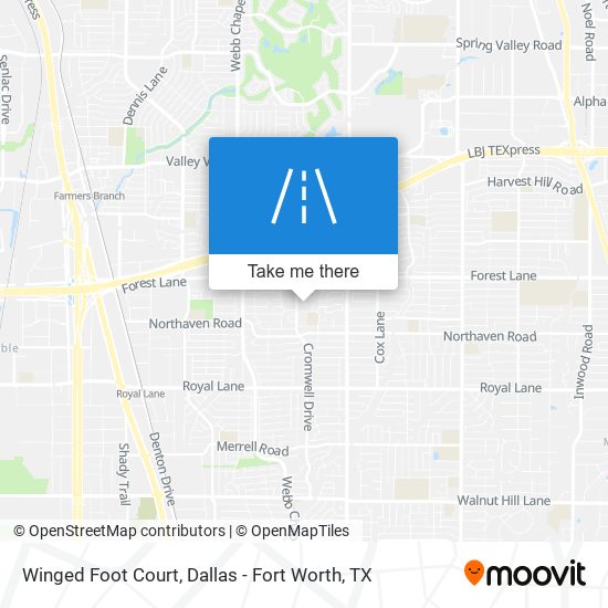 Winged Foot Court map