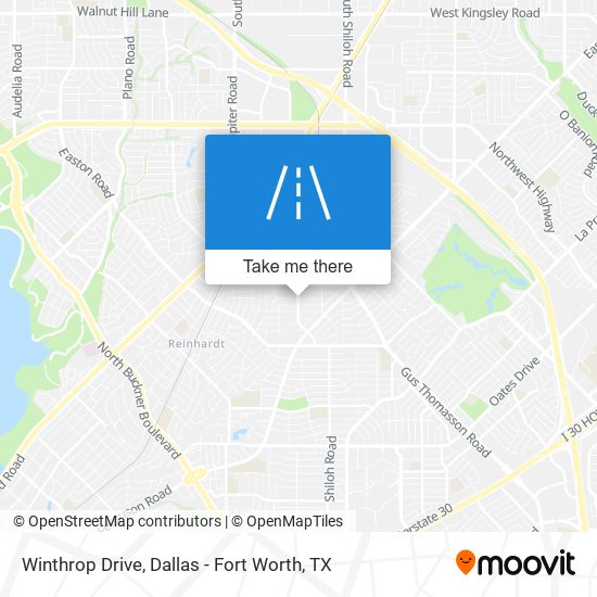 Winthrop Drive map