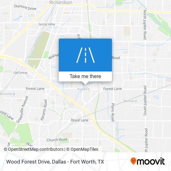 Wood Forest Drive map