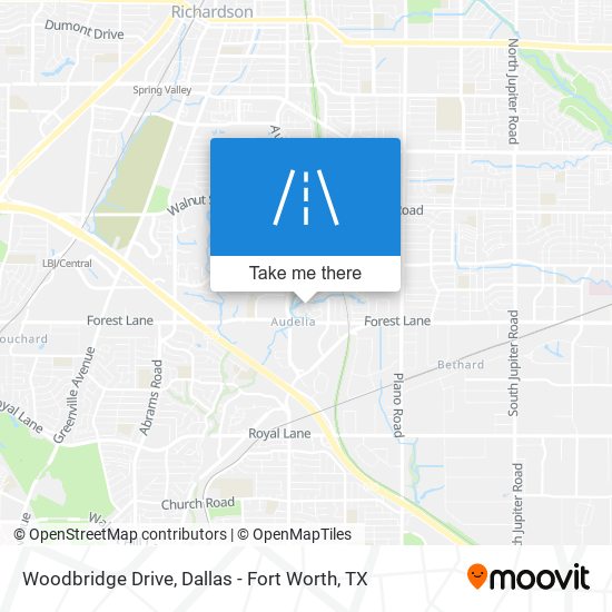 Mapa de Woodbridge Drive
