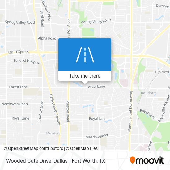 Wooded Gate Drive map