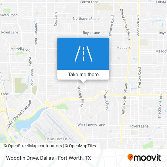 Woodfin Drive map