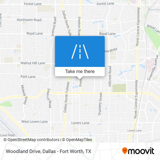 Woodland Drive map