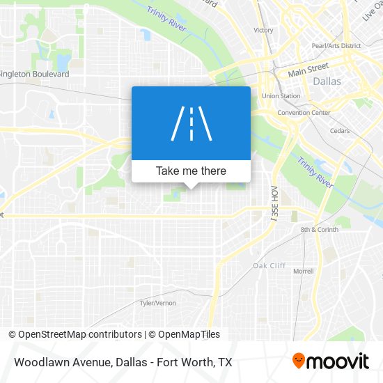 Woodlawn Avenue map