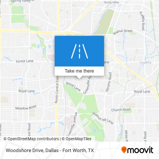 Woodshore Drive map