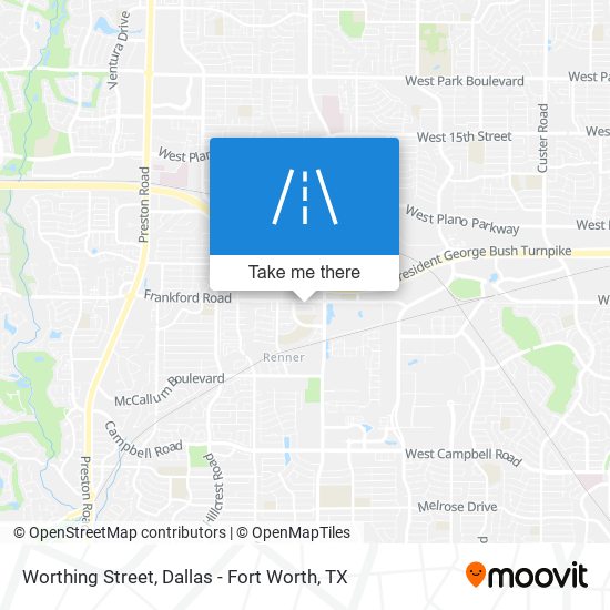 Worthing Street map