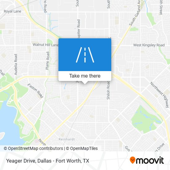 Yeager Drive map
