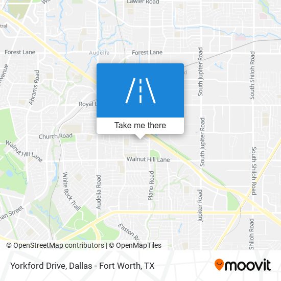 Yorkford Drive map