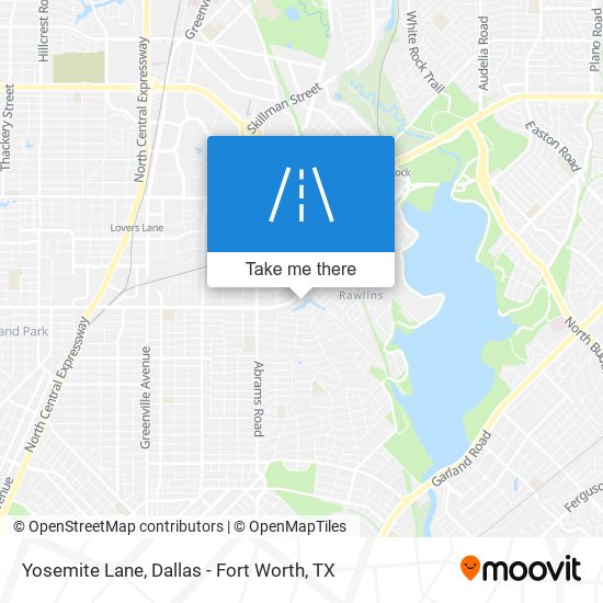 Yosemite Lane map