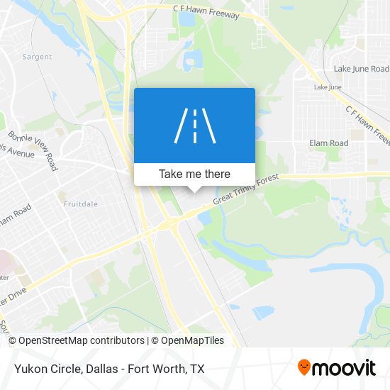 Mapa de Yukon Circle