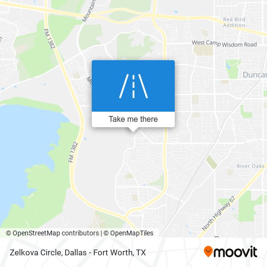 Mapa de Zelkova Circle