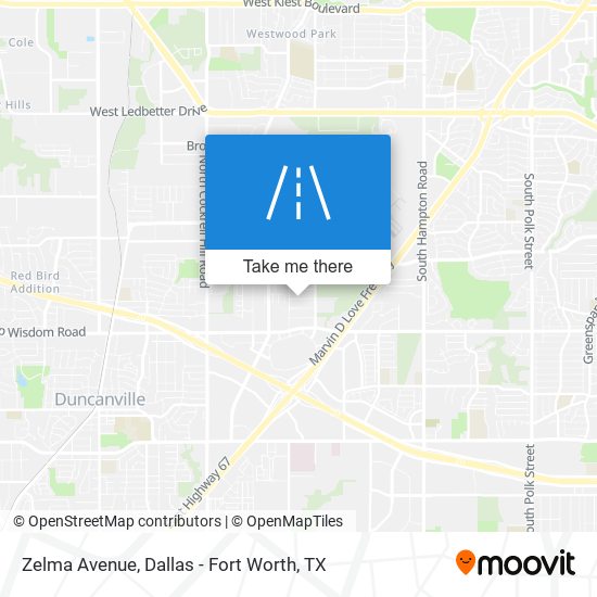 Zelma Avenue map