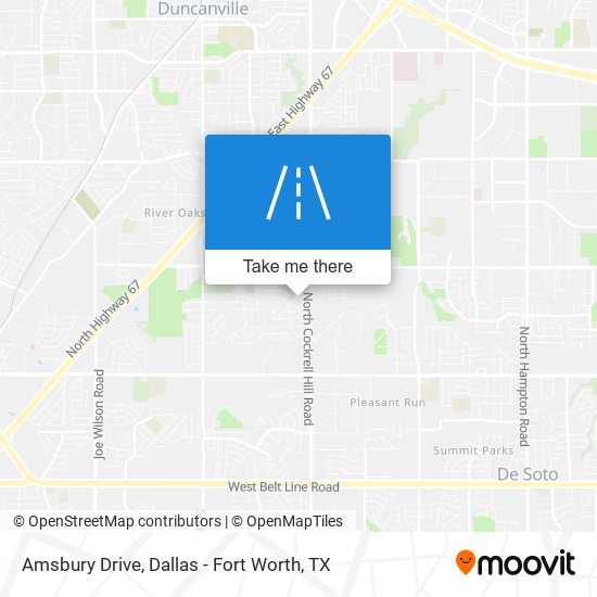 Amsbury Drive map