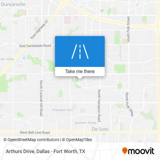 Arthurs Drive map