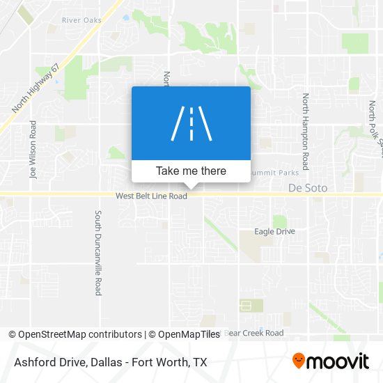 Ashford Drive map