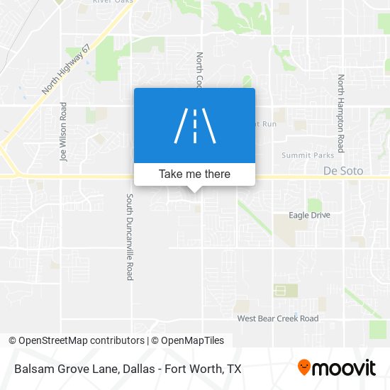 Balsam Grove Lane map
