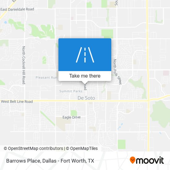 Barrows Place map