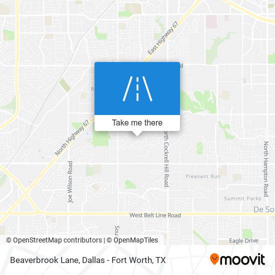 Mapa de Beaverbrook Lane