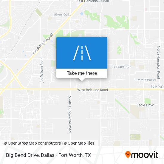 Big Bend Drive map