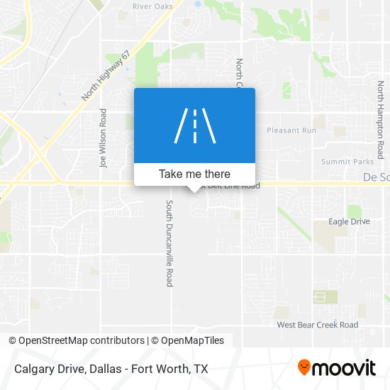 Mapa de Calgary Drive