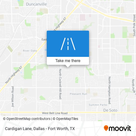 Cardigan Lane map