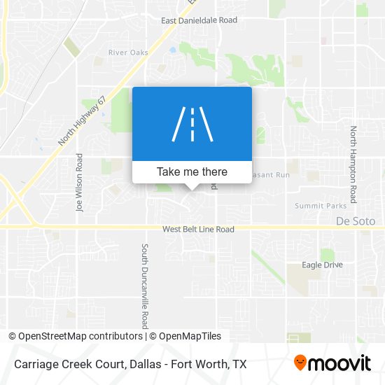 Mapa de Carriage Creek Court